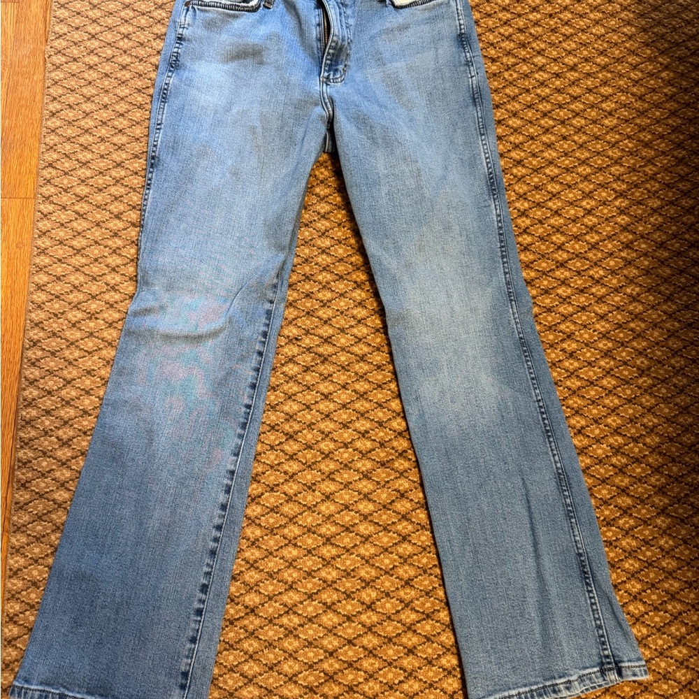 Wrangler Denim Blue Wide Leg Women's Jeans